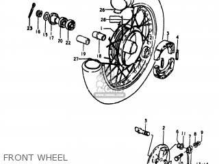 FRONT WHEEL - RM80 1979 (N) USA (E03)
