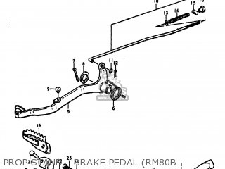 PROP STAND - BRAKE PEDAL (RM80B - RM80 1979 (N) USA (E03)