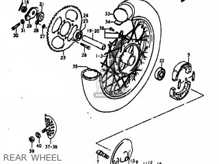 REAR WHEEL - RM80 1979 (N) USA (E03)