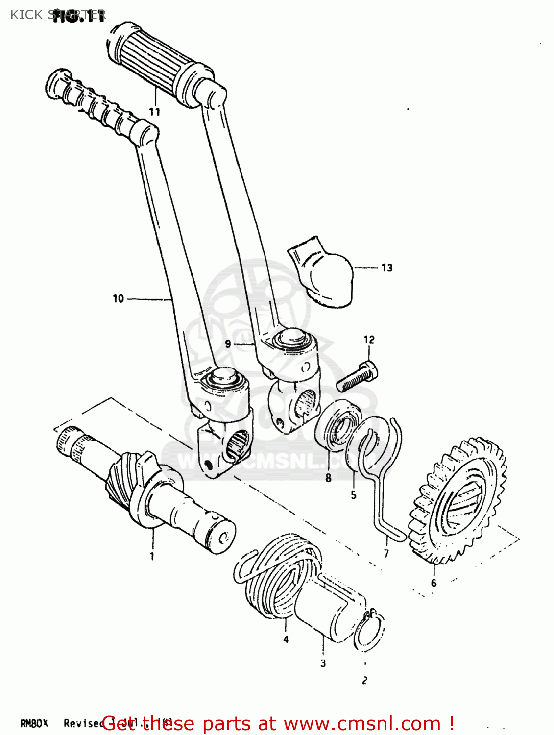 KICK STARTER RM80 1980 (T) USA (E03)