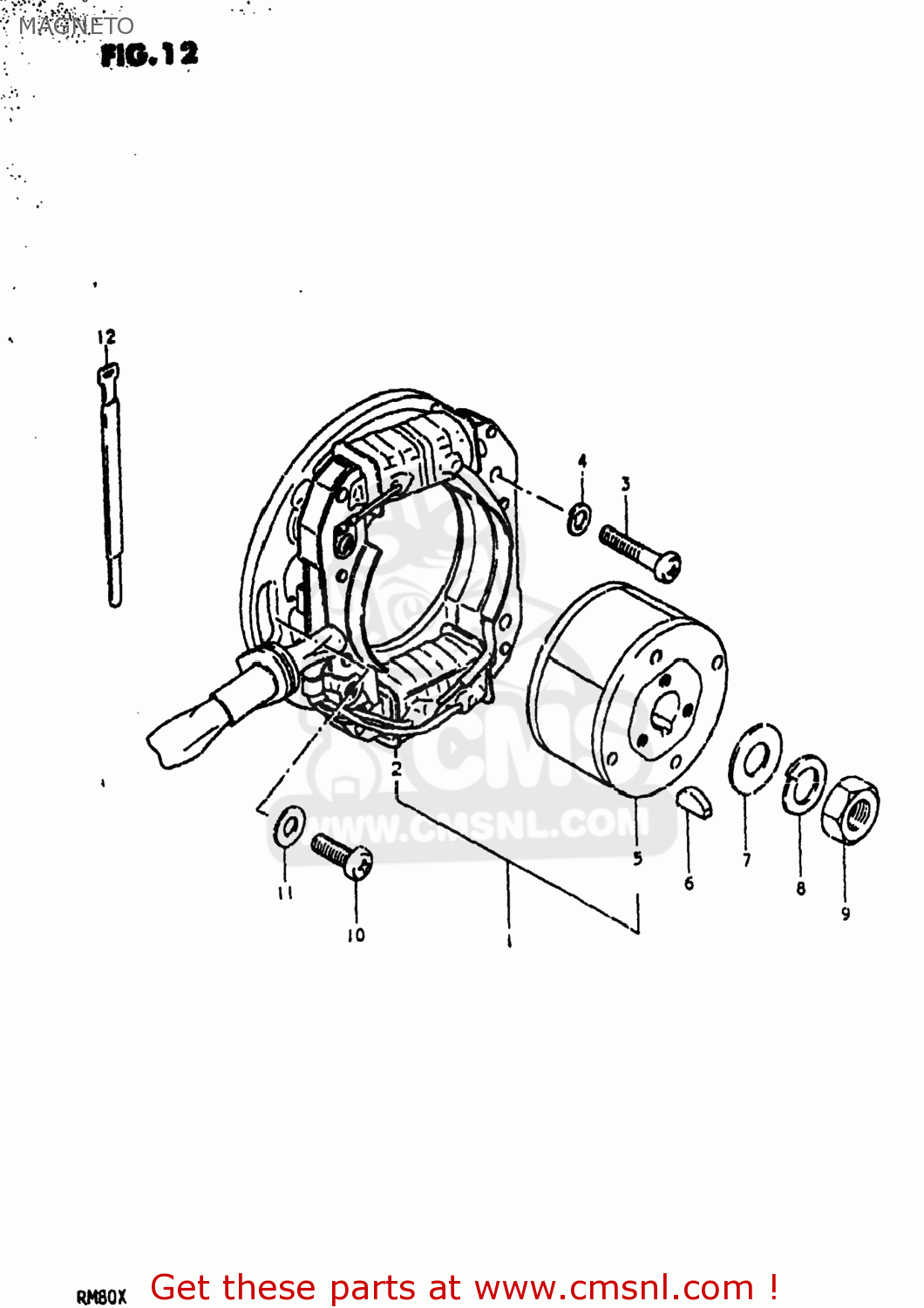 MAGNETO RM80 1980 (T) USA (E03)