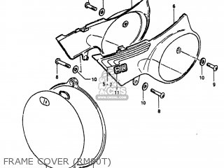 FRAME COVER (RM80T) - RM80 1980 (T) USA (E03)