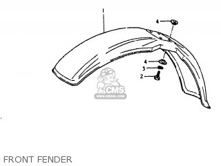 FRONT FENDER - RM80 1980 (T) USA (E03)