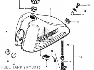 FUEL TANK (RM80T) - RM80 1980 (T) USA (E03)