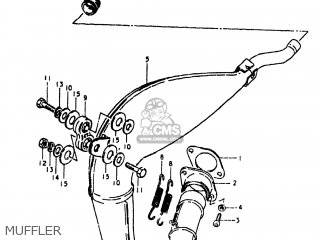 MUFFLER - RM80 1980 (T) USA (E03)