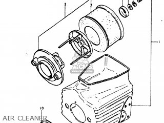 AIR CLEANER - RM80 1981 (X) USA (E03)