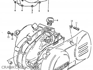 CRANKCASE COVER - RM80 1981 (X) USA (E03)