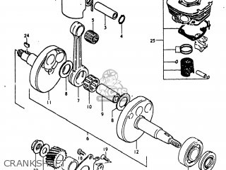 CRANKSHAFT - RM80 1981 (X) USA (E03)