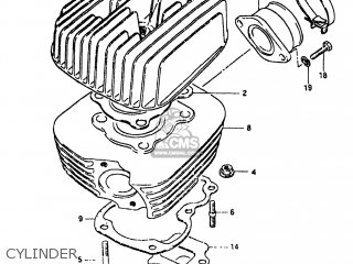 CYLINDER - RM80 1981 (X) USA (E03)