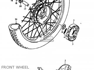 FRONT WHEEL - RM80 1981 (X) USA (E03)