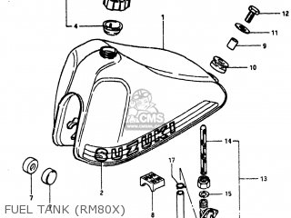 FUEL TANK (RM80X) - RM80 1981 (X) USA (E03)