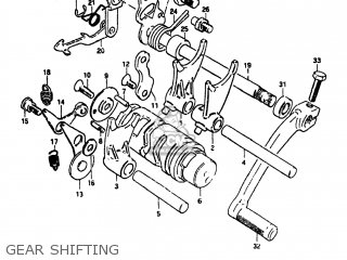 GEAR SHIFTING - RM80 1981 (X) USA (E03)