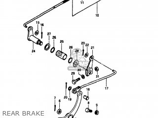 REAR BRAKE - RM80 1981 (X) USA (E03)