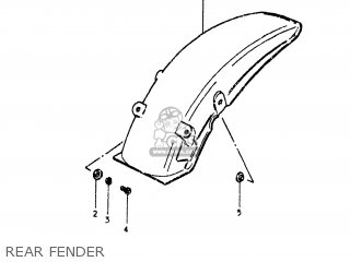 REAR FENDER - RM80 1981 (X) USA (E03)