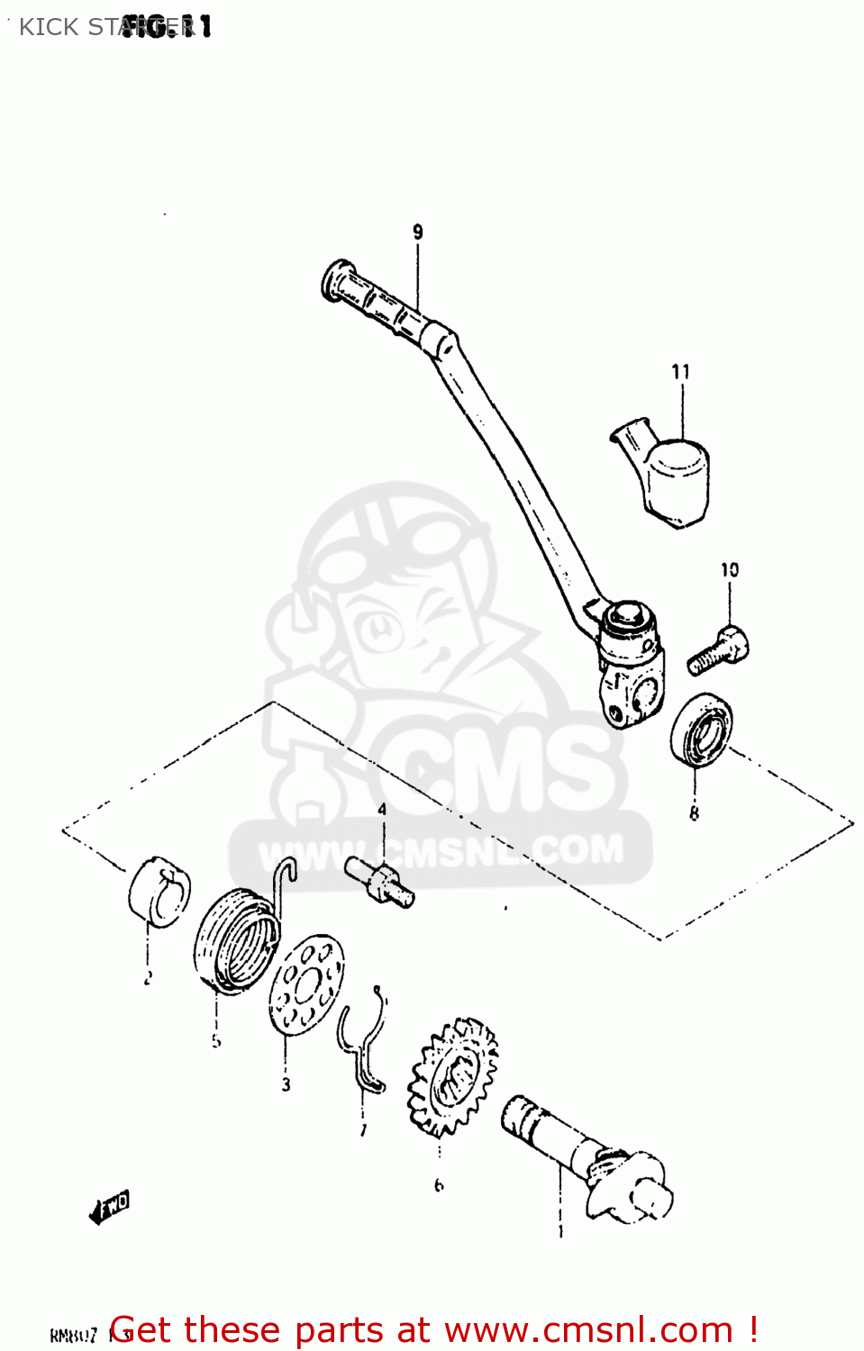 KICK STARTER RM80 1982 (Z) USA (E03)