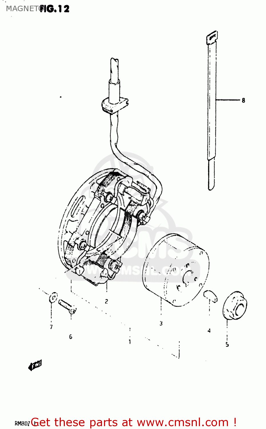 MAGNETO RM80 1982 (Z) USA (E03)