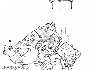 CRANKCASE - RM80 1982 (Z) USA (E03)