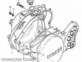 CRANKCASE COVER - RM80 1982 (Z) USA (E03)