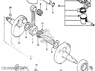 CRANKSHAFT - RM80 1982 (Z) USA (E03)