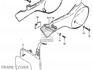 FRAME COVER - RM80 1982 (Z) USA (E03)