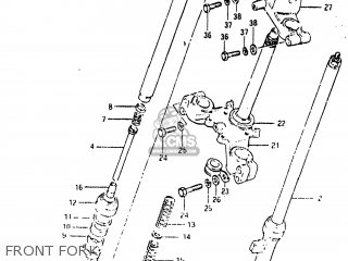 FRONT FORK - RM80 1982 (Z) USA (E03)