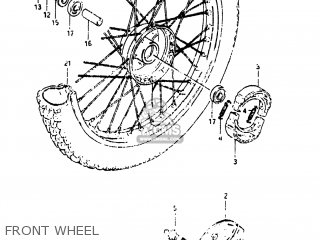 FRONT WHEEL - RM80 1982 (Z) USA (E03)