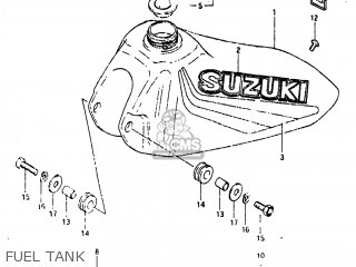 FUEL TANK - RM80 1982 (Z) USA (E03)