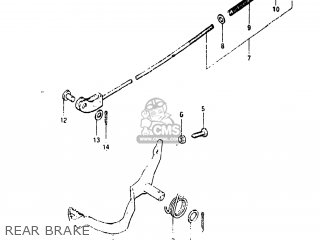 REAR BRAKE - RM80 1982 (Z) USA (E03)
