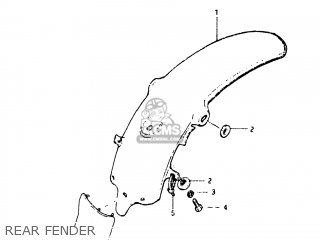 REAR FENDER - RM80 1982 (Z) USA (E03)