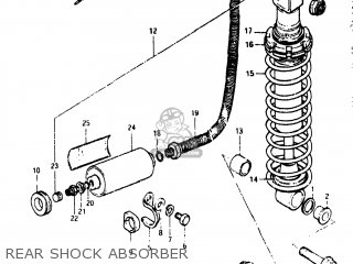 REAR SHOCK ABSORBER - RM80 1982 (Z) USA (E03)