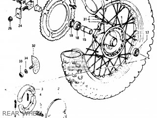 REAR WHEEL - RM80 1982 (Z) USA (E03)