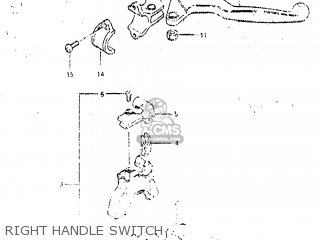 RIGHT HANDLE SWITCH - RM80 1982 (Z) USA (E03)