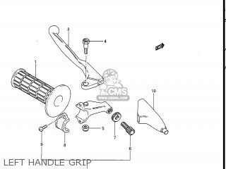 LEFT HANDLE GRIP - RM80 1983 (D) USA (E03)