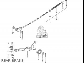 REAR BRAKE - RM80 1983 (D) USA (E03)