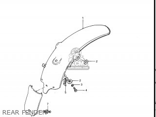 REAR FENDER - RM80 1983 (D) USA (E03)