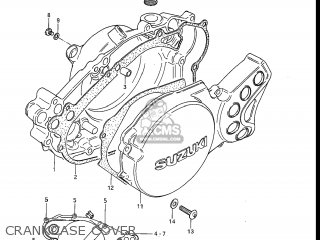 CRANKCASE COVER - RM80 1984 (E) USA (E03)