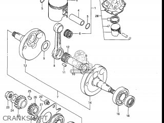 CRANKSHAFT - RM80 1984 (E) USA (E03)