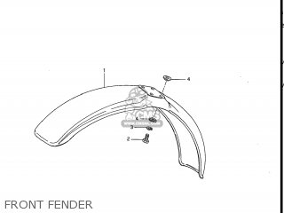FRONT FENDER - RM80 1984 (E) USA (E03)