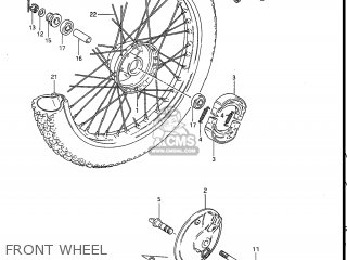 FRONT WHEEL - RM80 1984 (E) USA (E03)