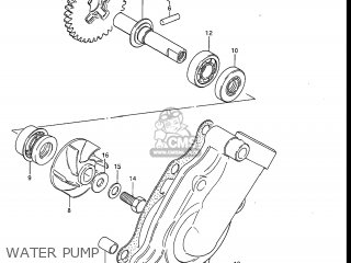 WATER PUMP - RM80 1984 (E) USA (E03)