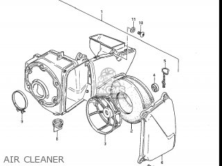 AIR CLEANER - RM80 1985 (F) USA (E03)