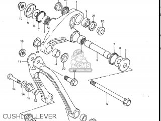 CUSHION LEVER - RM80 1985 (F) USA (E03)