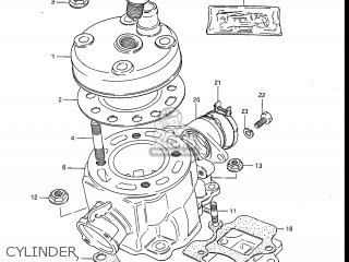 CYLINDER - RM80 1985 (F) USA (E03)