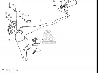 MUFFLER - RM80 1985 (F) USA (E03)