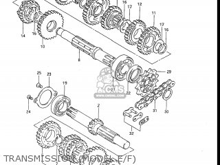 TRANSMISSION (MODEL E/F) - RM80 1985 (F) USA (E03)