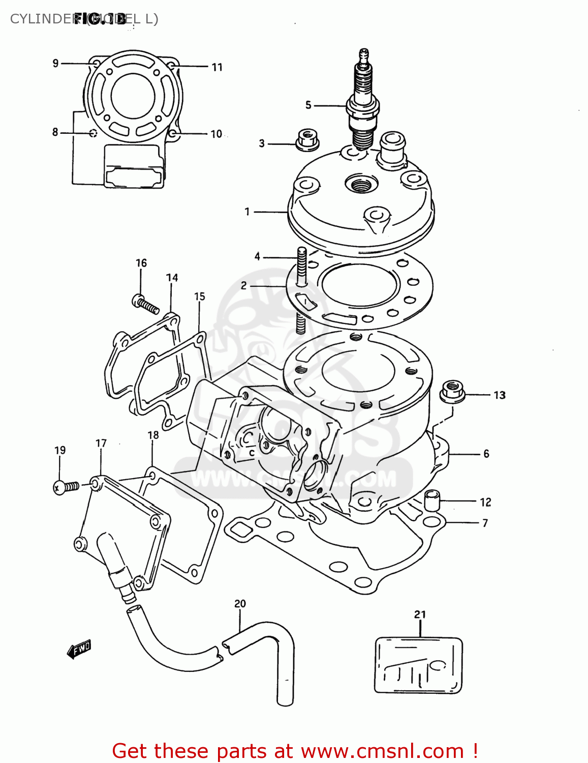 CYLINDER (MODEL L) RM80 1986 (G) USA (E03)