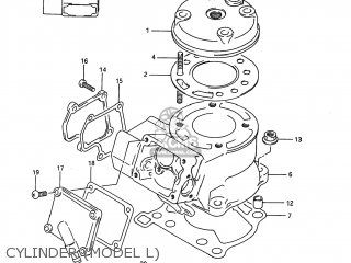 CYLINDER (MODEL L) - RM80 1986 (G) USA (E03)