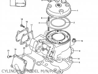 CYLINDER (MODEL M/N/P/R/S) - RM80 1986 (G) USA (E03)
