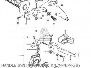 HANDLE SWITCH (MODEL K/L/M/N/P/R/S) - RM80 1986 (G) USA (E03)