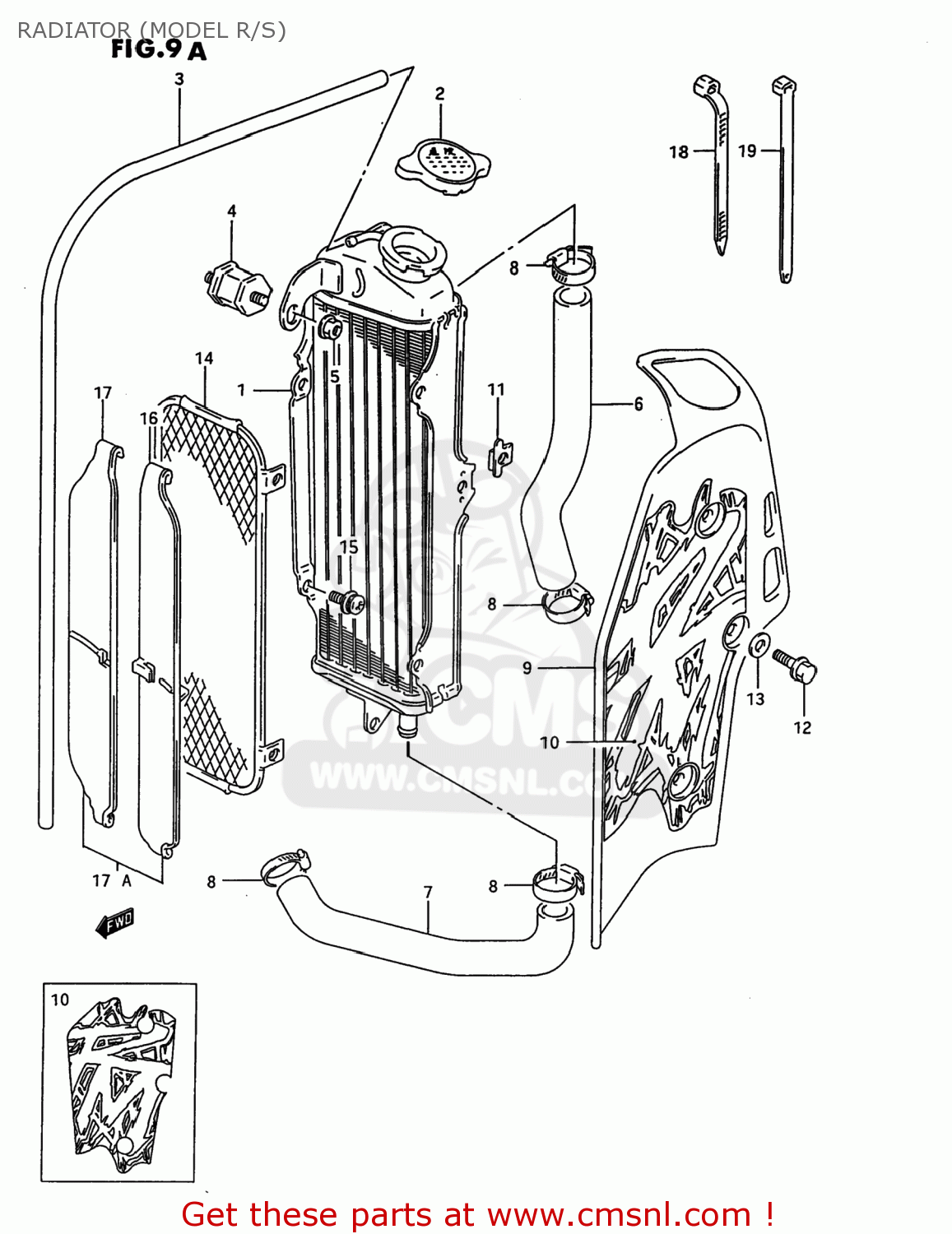 RADIATOR (MODEL R/S) RM80 1987 (H) USA (E03)